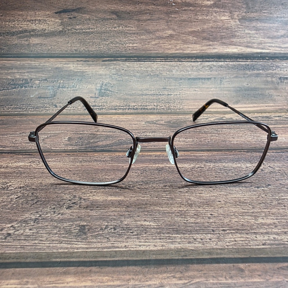 Warby Parker Thurston M 2306 Dark Metal Rectangular Eyeglasses 52-19-145
